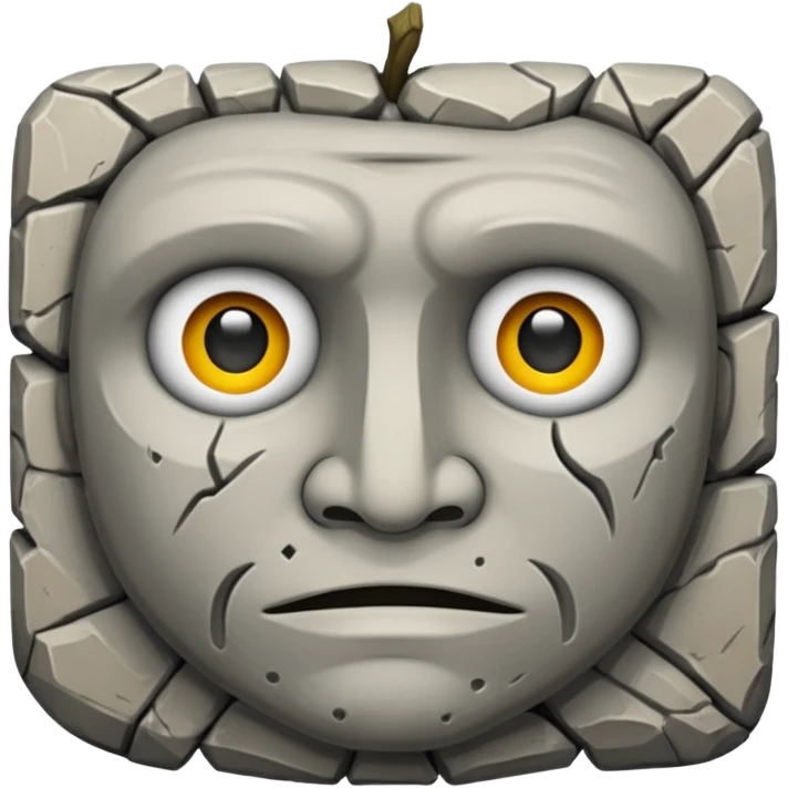 Cara de pedra emoji