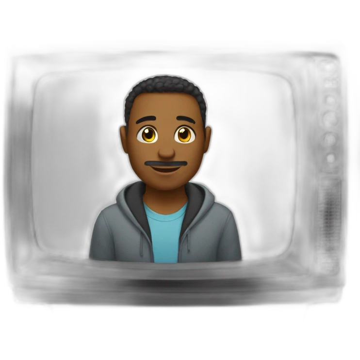 coming out of tv emoji