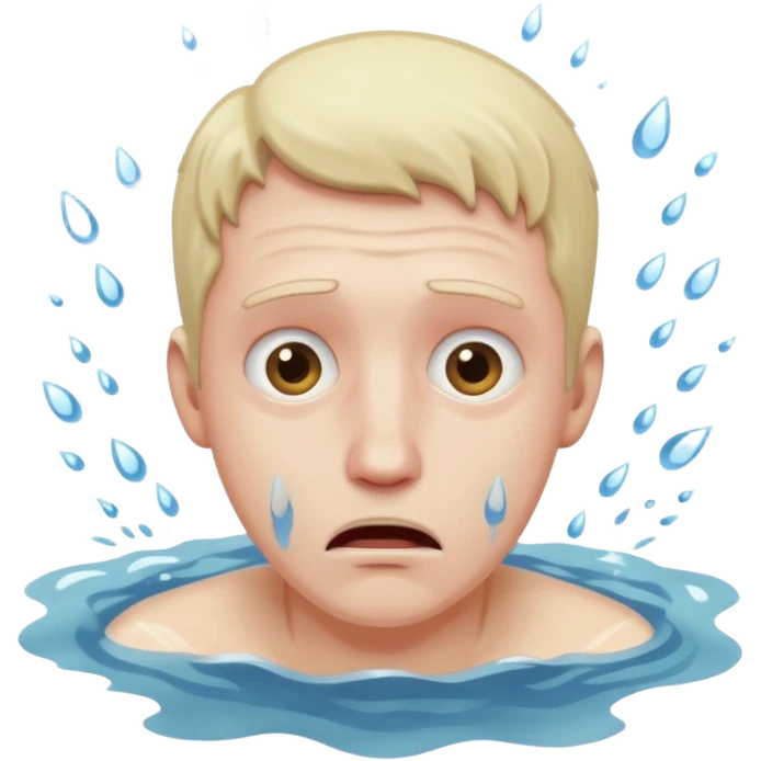man drowning emoji