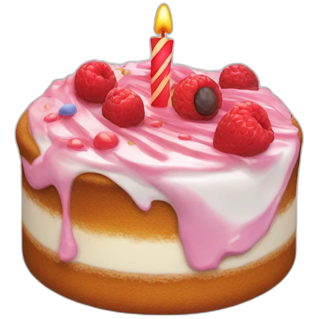 Gâteaux marquer joyeux anniversaire emoji