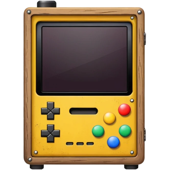 Pixel shooter cabinet emoji