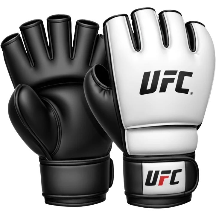 Black and white UFC mma Glove emoji