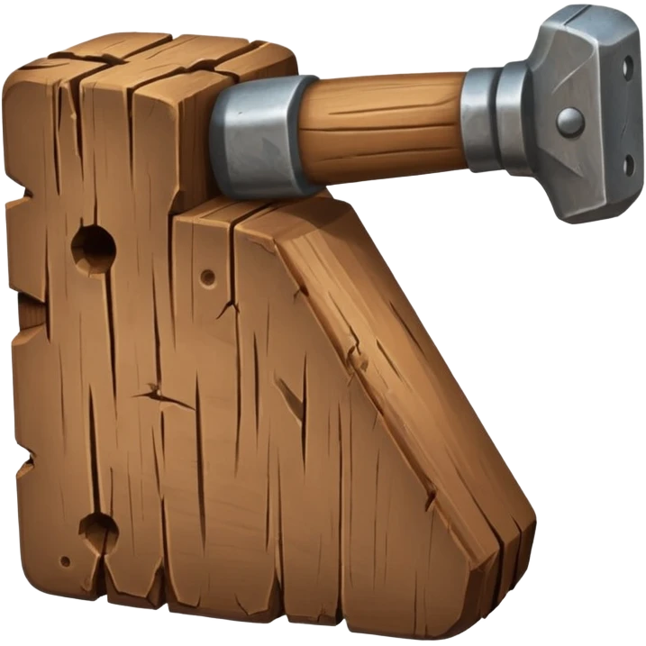Banhammer with Text BAN! emoji