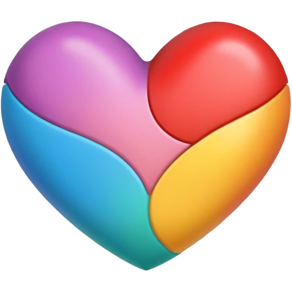 Cœur multicolore  emoji