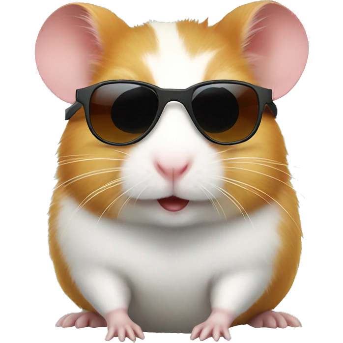 Hamster with sunglasses emoji