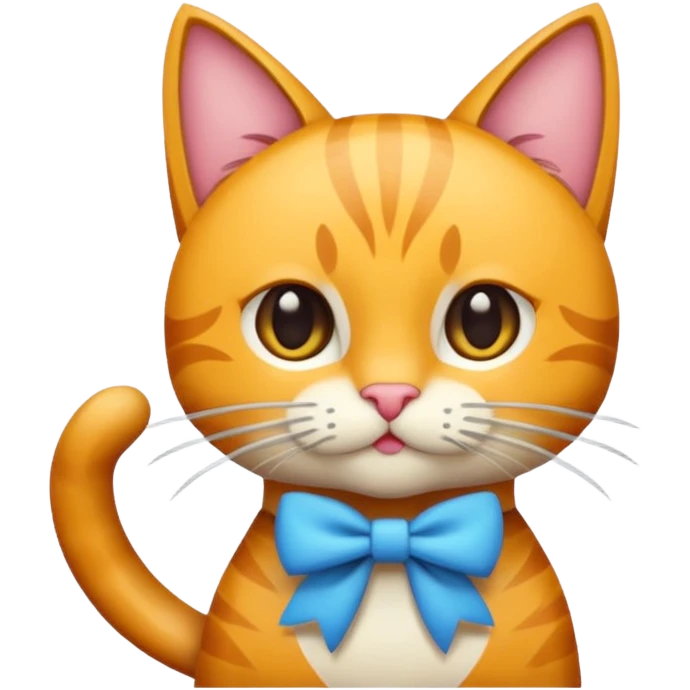 Katze mit Schleife  emoji