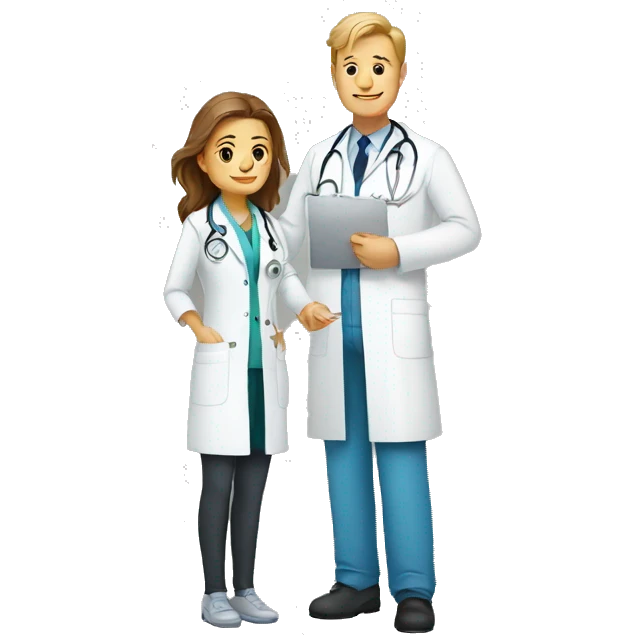 doctor and patient emoji