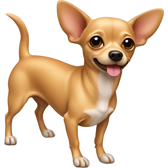 Tan chihuahua wiener dog mix emoji