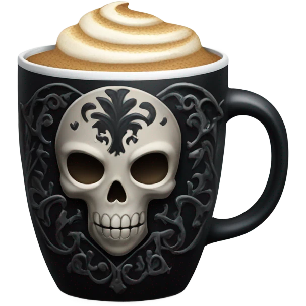 gothic coffee. emoji