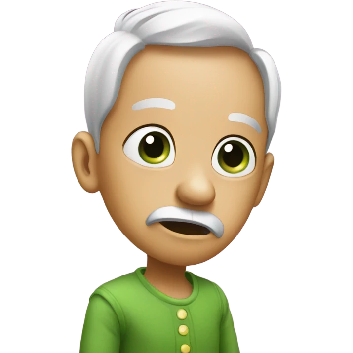 Sweet pea confused emoji