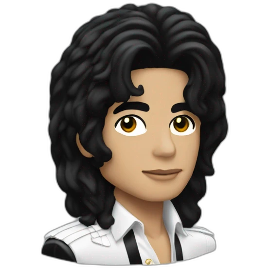 Michael Jackson 3/4 view emoji