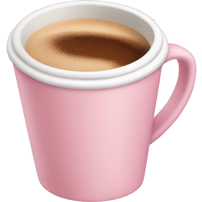 pastel pink coffee emoji