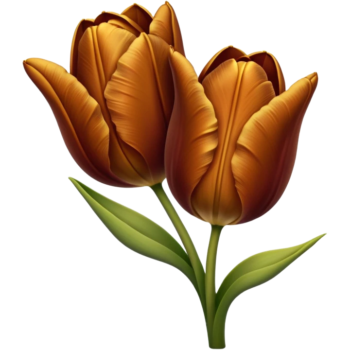 Brown Tulip emoji