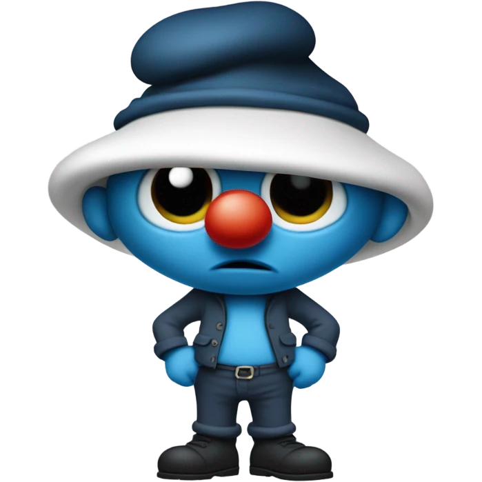 Black Smurf  emoji