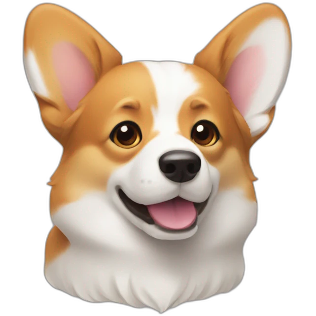 tricolour corgi emoji