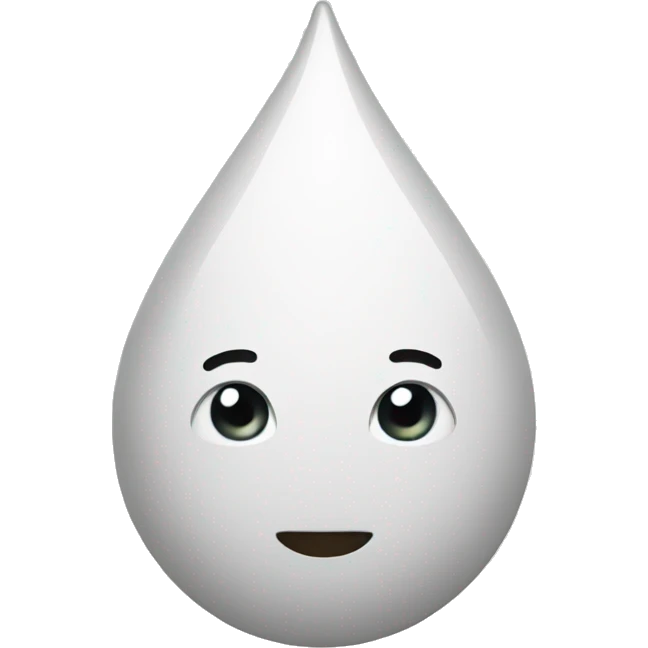 White drop emoji