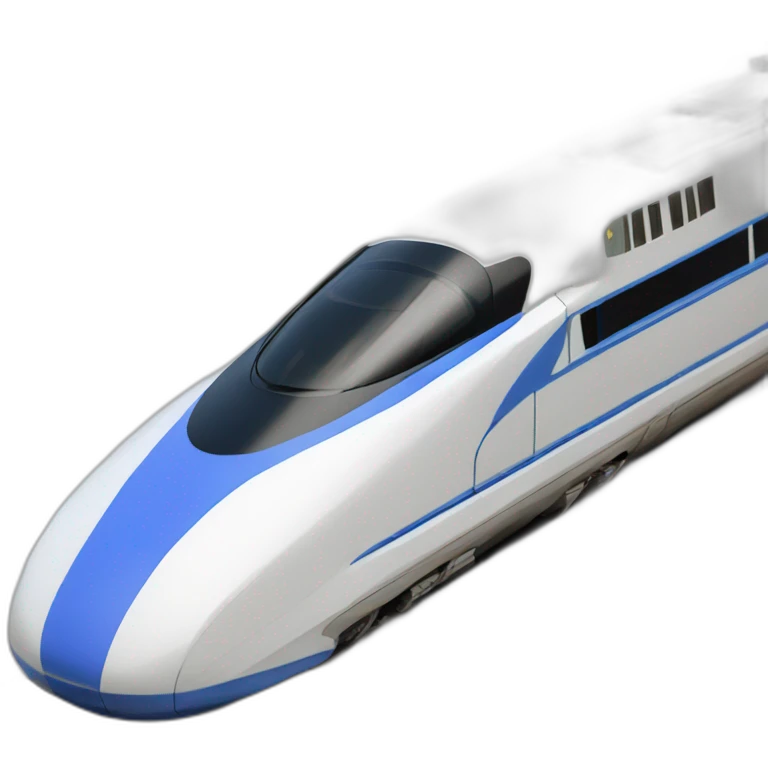 bullet train in the shape of letter C emoji