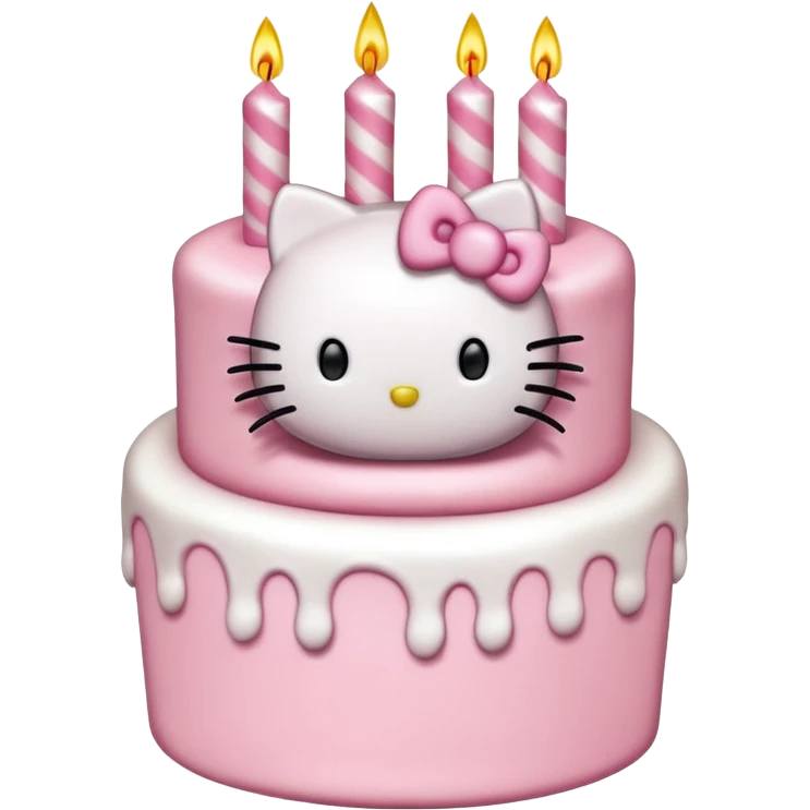 Hello Kitty Birthday Cake emoji