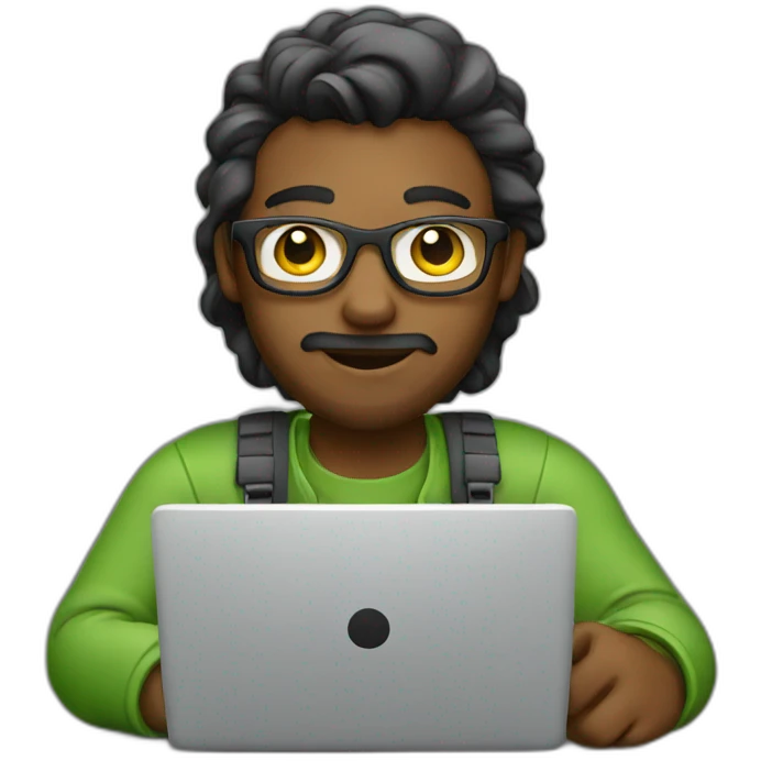designer working on laptop emoji