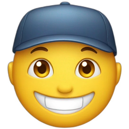 Smile wearing a cap  emoji