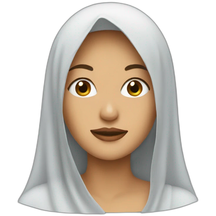 a woman wearing a veil emoji