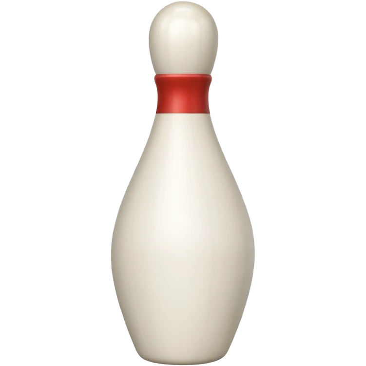white bowling pin emoji