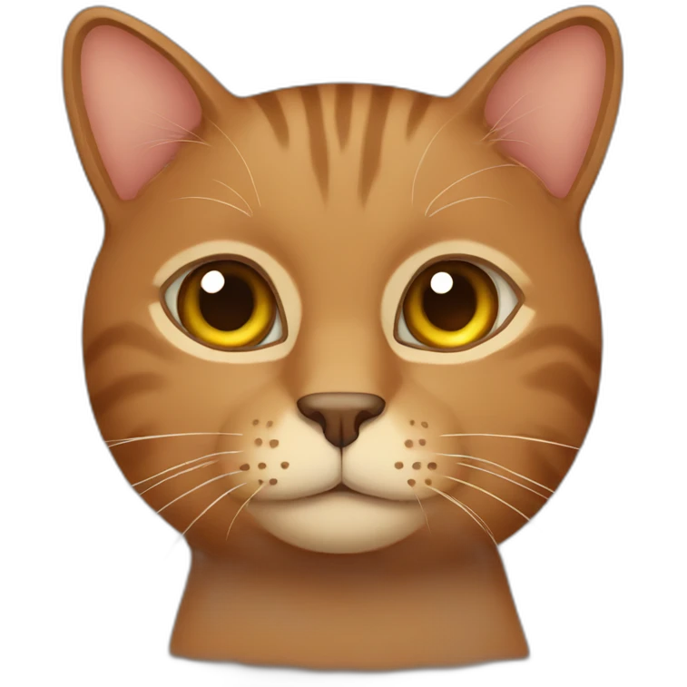 Brown cat emoji