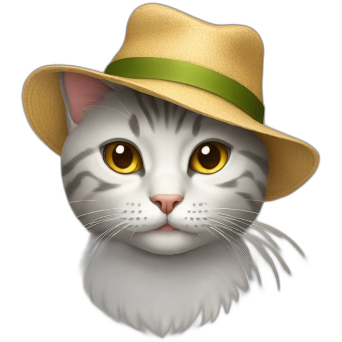 cat with an hat emoji