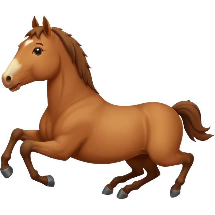 Rolling on the Floor Laughing horse emoji