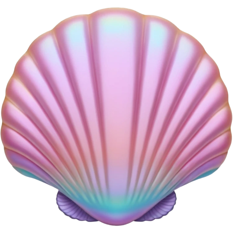 Pastel Pink Pearl Clam Shell  emoji