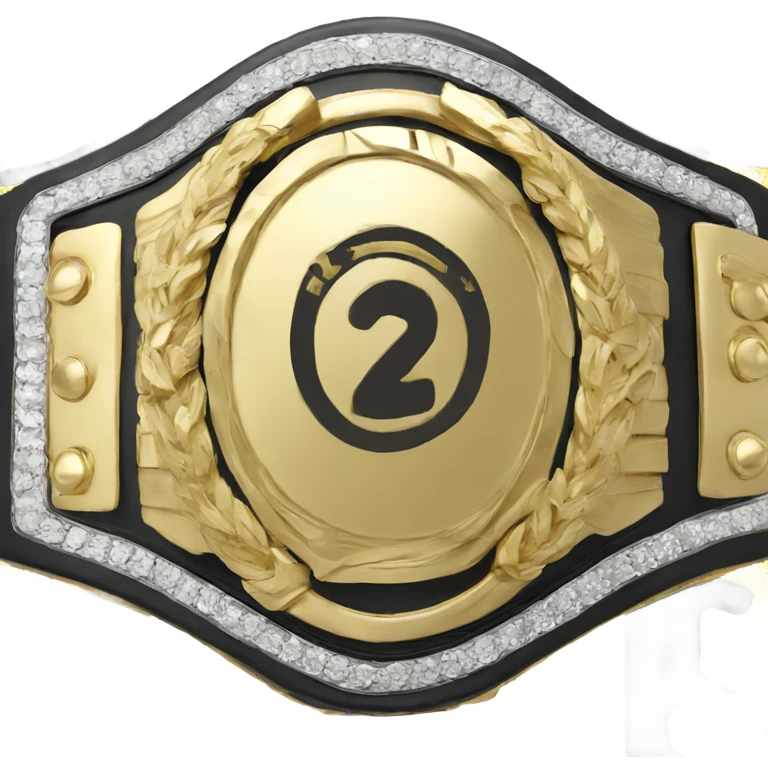 Championship title belt emoji