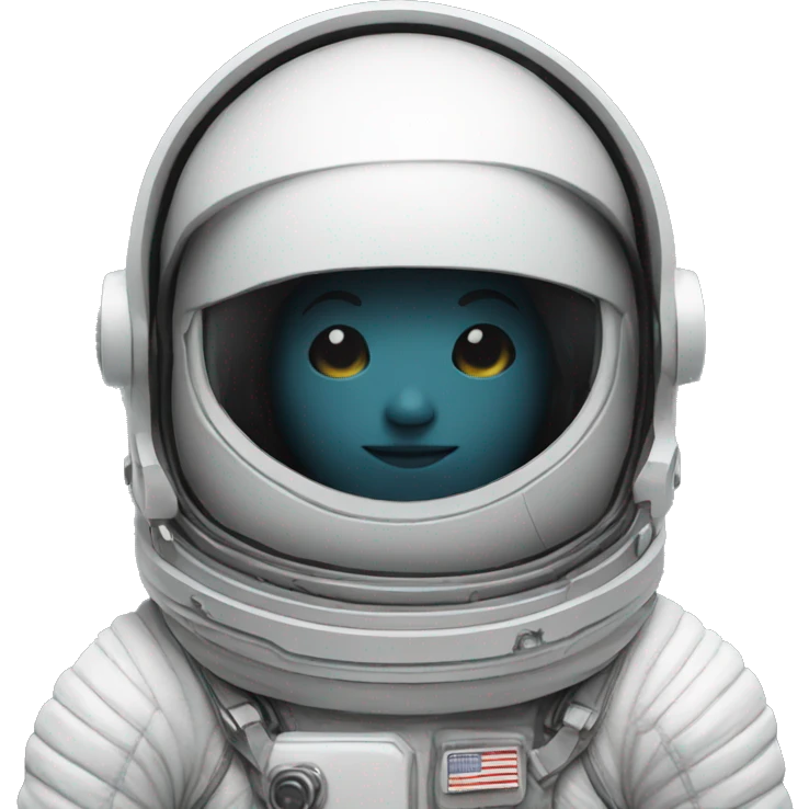 Astronaut no face emoji