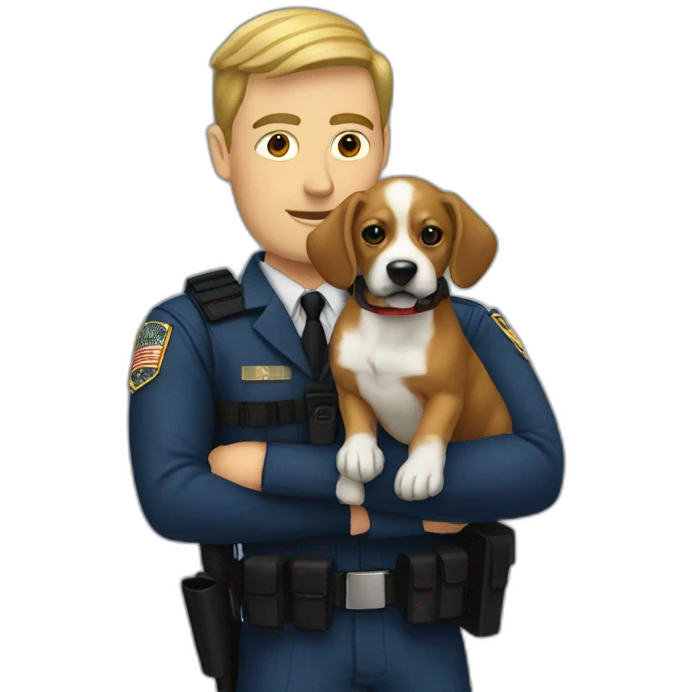 ATF agent with dog emoji