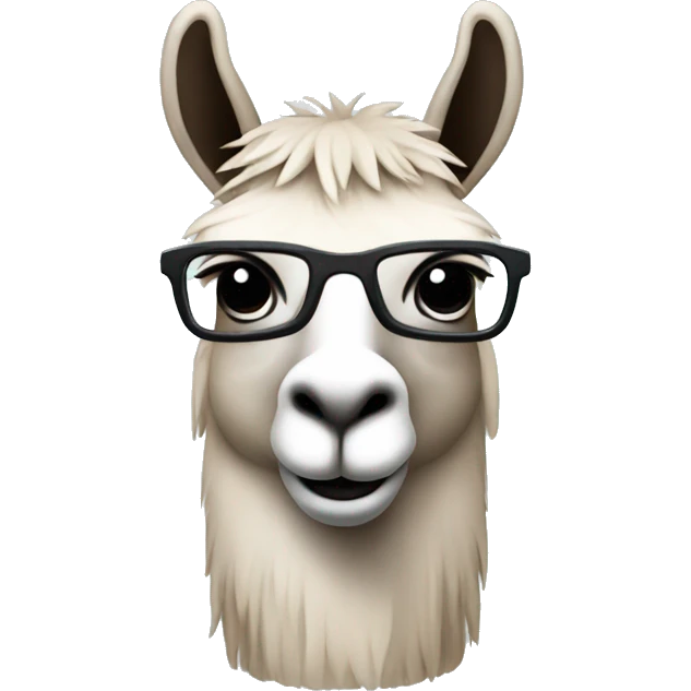a llama data scientist emoji