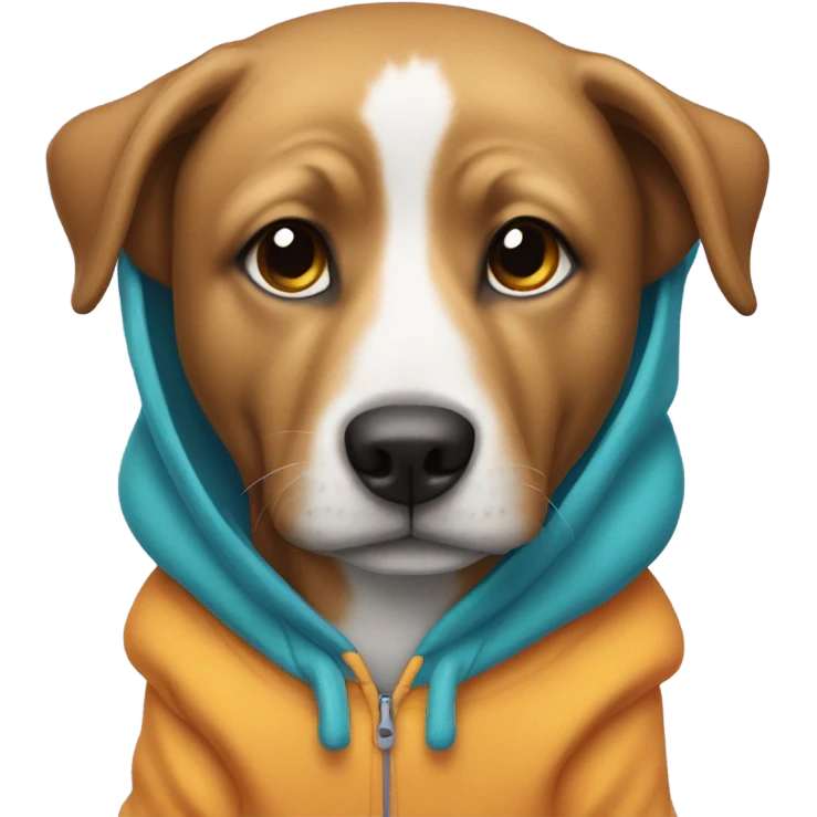 dog in hoodie emoji