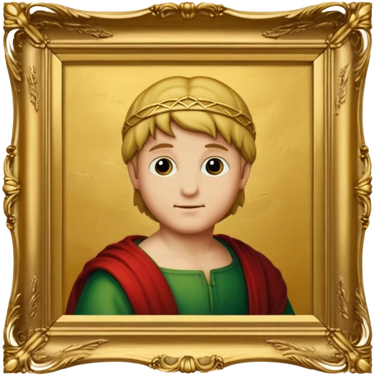 Raphael's painting in a gold frame emoji