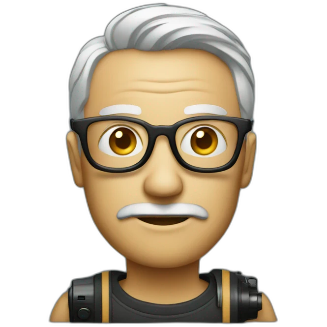 film director with cinema camera emoji