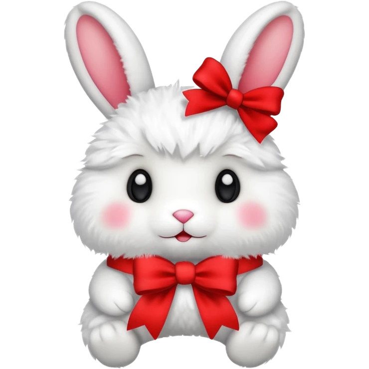 Peluche lapin noel cute emoji