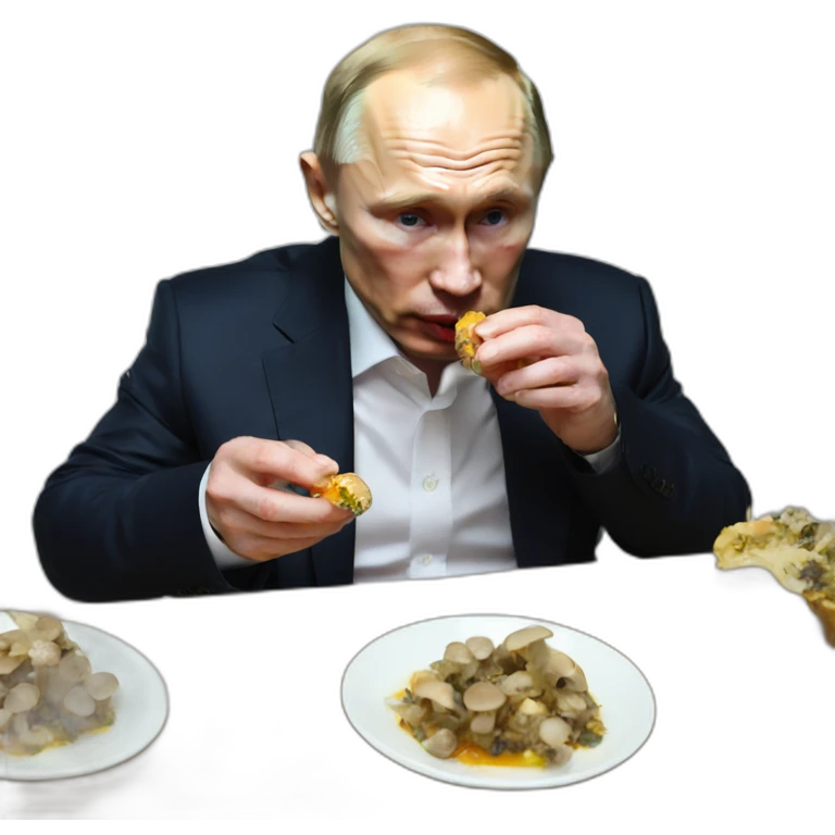 putin eating shrooms emoji
