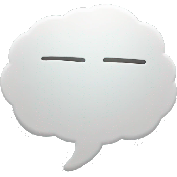 empty thought bubble emoji