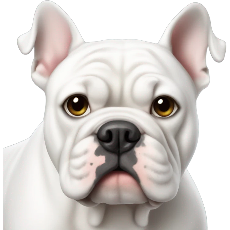 White bulldog emoji
