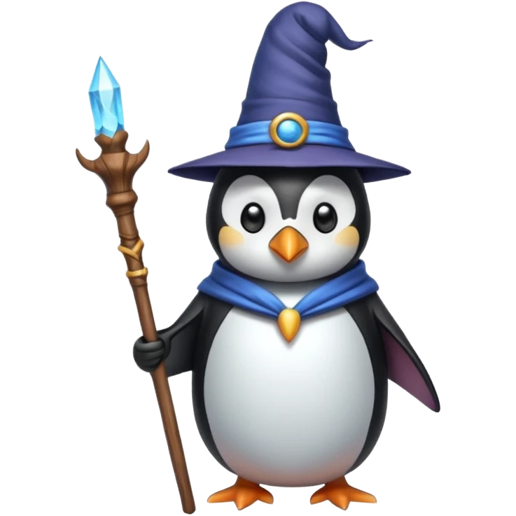 Penguin Wizard emoji