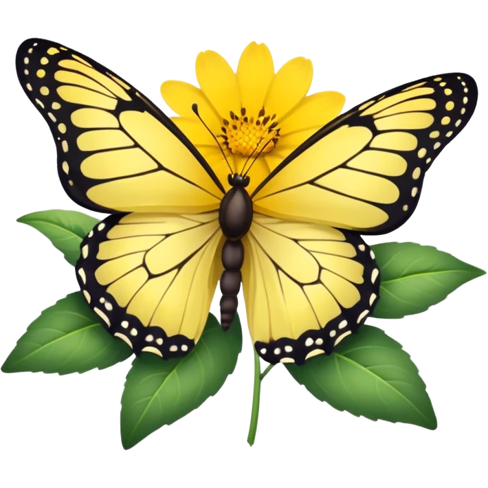 butterfly on flower emoji