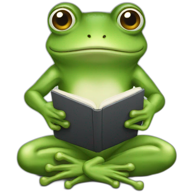 frog typing emoji