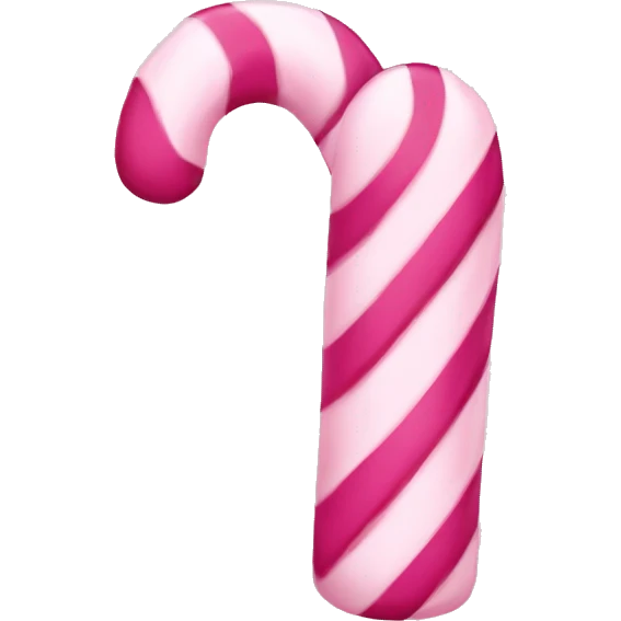 pink candy cane heart emoji