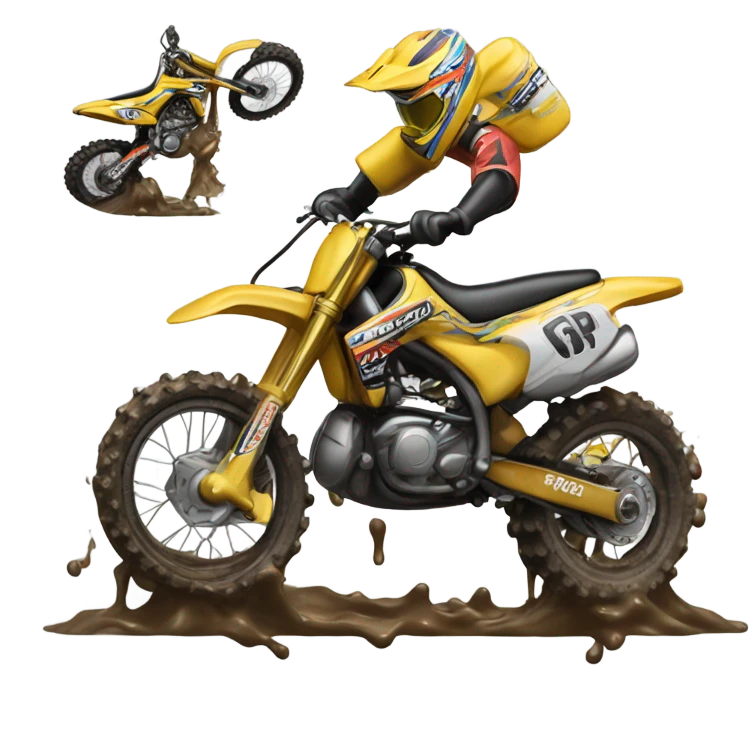 cleaning motocross emoji