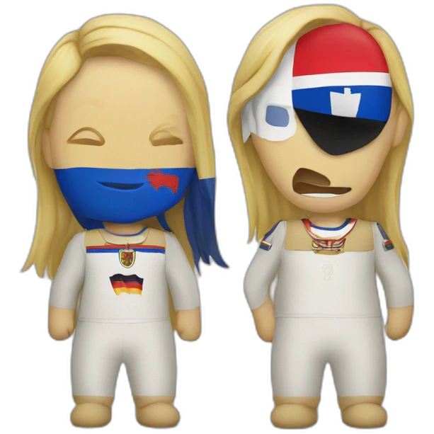 Slovakia with Germany  emoji