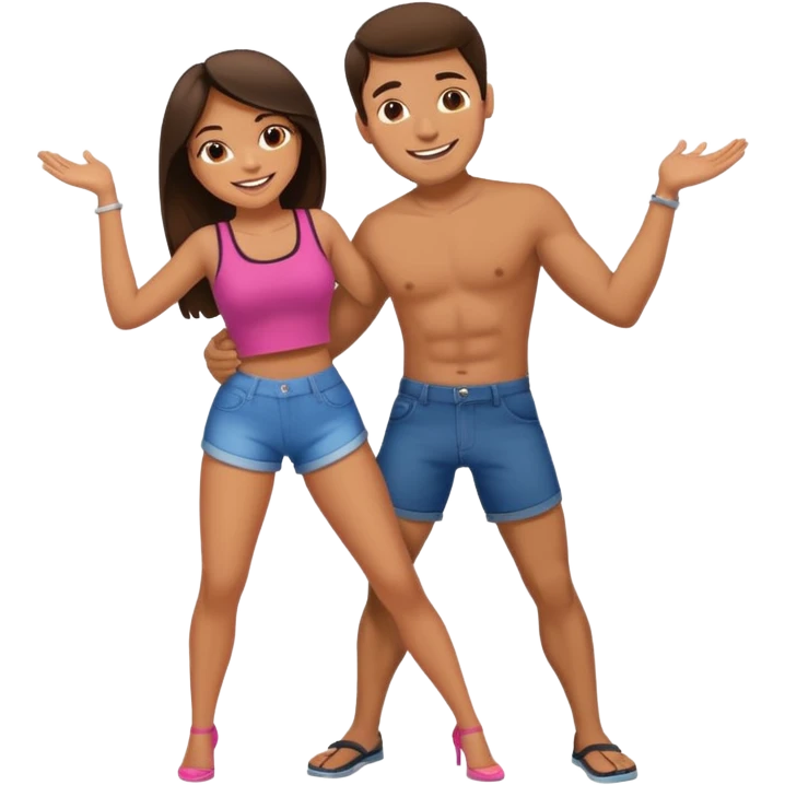 Guy being twerked on by a girl  emoji