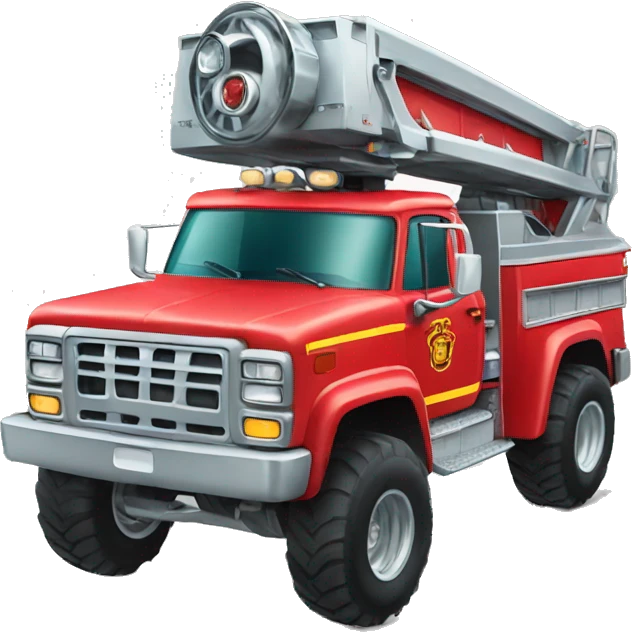 monstertruck firetruck emoji