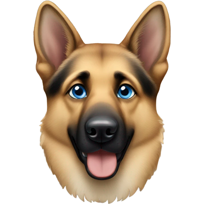German shepherd with heterochromia emoji